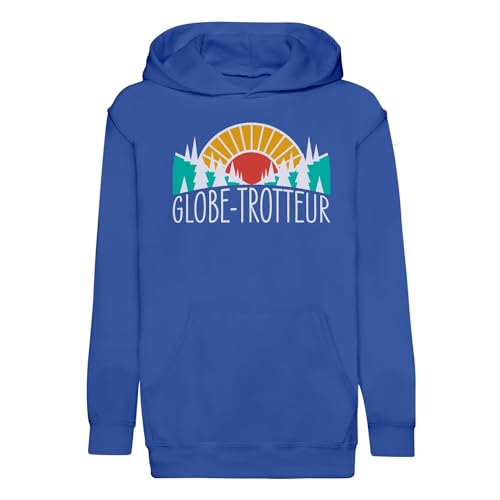 Sweat à capuche enfant Globe-Trotteur finitions premium pour voyage et aventure