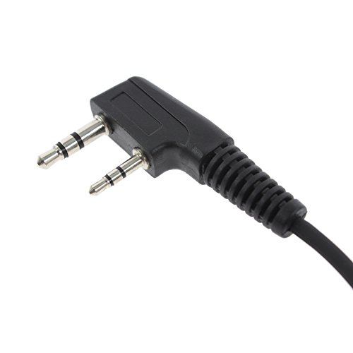 Aoer 10 Pack D Shape Earpiece Headset Ptt For Kenwood Puxing Wouxun Baofeng Two Way Radio Walkie Talkie 2Pin #TOP7