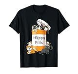 Awesome Cat T-Shirt Kitty Lovers Shirt Happy Pills Shirt T-Shirt