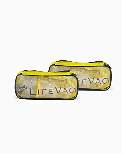 Image of LifeVac Yellow Travel Kit 2 Pack - Portable Suction Rescue Device, First Aid Kit for Kids and Adults, Portable Airway Suction Device for Children and Adults