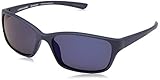 Life is Good Badlands Polarized Wrap Sunglasses, Matte Navy Blue, 58 mm