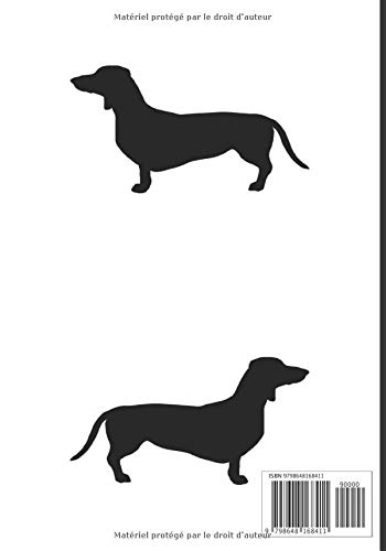 Notebook Sausage dog: Notebook Sausage dog : Black and White Unisex Lined Notebook Journal, Daily planner, Diary 100 pages - Image 2