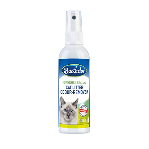 Bactador Desodorante En Spray Para Gatos 100ml - Limpiador Enzimático Microbiológico - Eliminador de olores mascotas Neutralizador - Contra La Orina De Gato Y Los Olores De Animales Cover