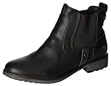 Obermaterial: Synthetik Mustang Damen 1265-522 Chelsea-Stiefel, schwarz, 36 EU