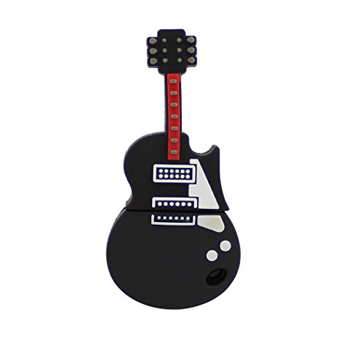 128Gb Usb 2.0 Flash Drive Cartoon Black Guitar Shape Music Pen Drive Memory Stick Usb Stick #TOP7