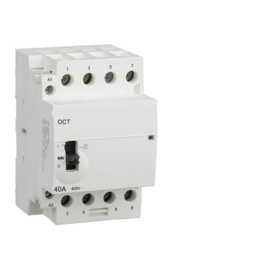 Contacteur modulaire AC DIN Rail OCT-63 4P 40A avec commande manuelle