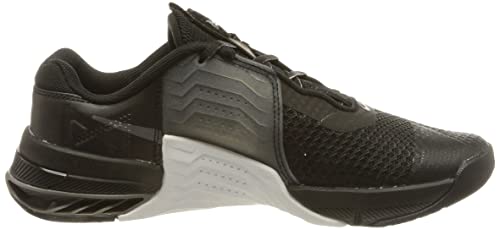 Nike Sapato de Treinamento Metcon 7 Feminino, Preto/Metálico Cinza Escuro/Branco, 7