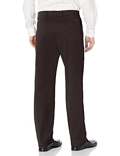 Dockers Men's Classic Fit Easy Khaki Pants-Pleated (Standard and Big & Tall), Coffee Bean, 42W x 32L — view 2