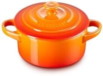 Le Creuset Stoneware Mini Round Cocotte, 8 oz., Flame