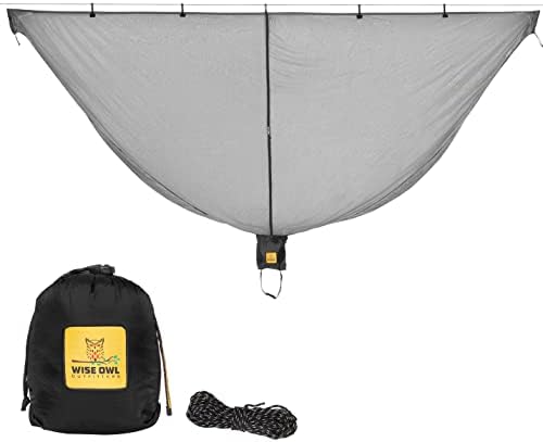 Wise Owl Outfitters Hammock Bug Net – Mosquito Net for Hammock, Lightweight Bug Netting for Camping, Hiking, Backpacking, Forest & Outdoor Use