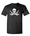 CALICO JACK - pirate skull flag treasure Tee Shirt T-Shirt, XL, Black