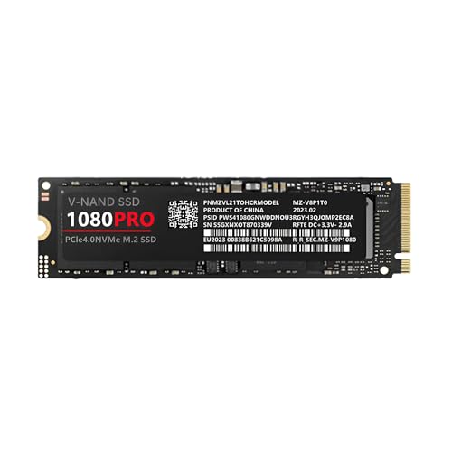 �yB&M Key�ESATA�Ή��z1080 PRO NGFF M.2 SSD 1TB/2TB/4TB �f���A���X���b�g�Ή� ���}�U�[�{�[�h�E�m�[�gPC�ɍœK AHCI�v���g�R�� ���蓮�� �����d�� �f�[�^�ۑ��E�o�b�N�A�b�v�p (NVME-1TB) [���s�A