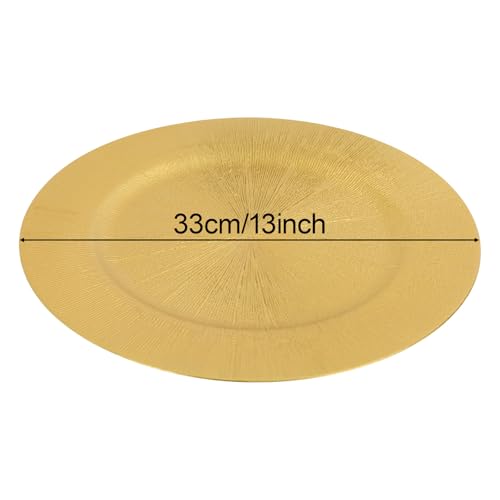 100 Pack Platos Dorados Recargables Redondos 13 Pulgadas miniatura 7