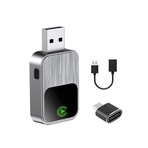 Adaptador Android Auto inalámbrico 2 en 1 para eliminar cables en el coche