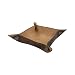 Rustic Leather Catchall Change Key Wallet Coin Box Tray Storage Valet Handmade by Hide & Drink :: Bourbon Brown