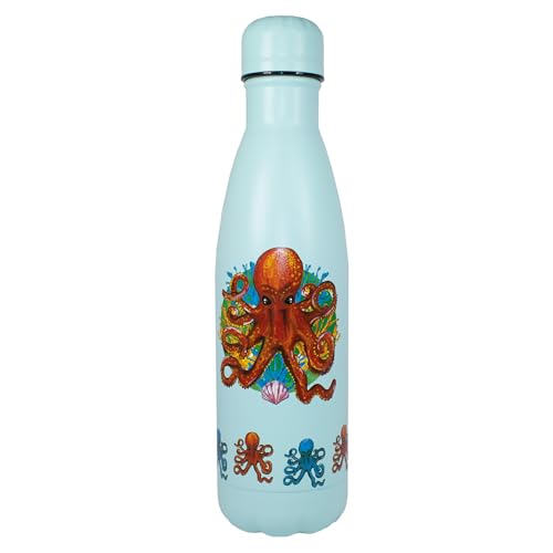 NatureVac - Octopus from Deluxebase Stainless Steel Thermal Insulated 17oz Water Bottle Resuable and Leakproof Vacuum Flask for