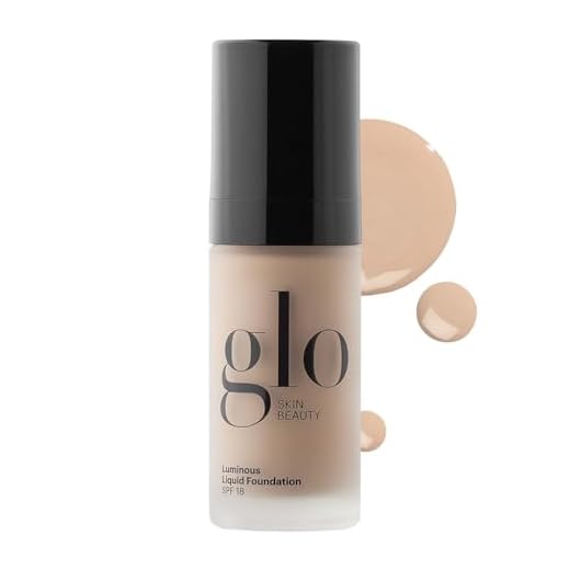 Glo Skin Beauty Luminous Liquid Foundation Mineral Makeup with SPF 18 (Naturelle) - Sheer to Medium Coverage - Smooth and Correct Imperfections