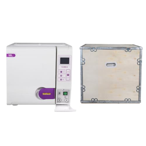 18L/23L Blue LCD Lab Steam Autoclave Sterilizer Class B 3 Times Pre-vacuum Table Top with Vacuum Drying Function (18L)