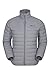Mountain Warehouse Doudoune Featherweight Homme - Manteau d'hiver léger, Entretien Facile, Sac de Rangement, Résistante à l'eau, Bomber - pour Le Camping par Temps Froid Gris Clair XS