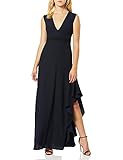 ML Monique Lhuillier Women's Plunging Neckline Gown, Midnight, 2