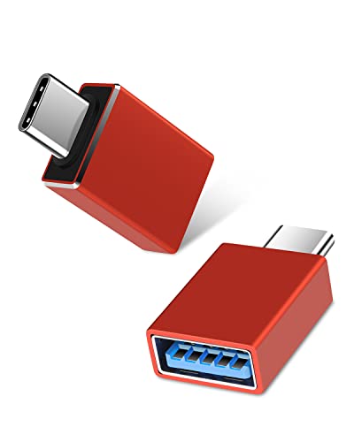 Adaptador USB C to USB, AILKIN 2pack USB C Adapter Male to Female C Type OTG Adaptor Usbc Converter C Charger Cable Adapter, USB-C Adapter Typec for MacBook pro/air 2020, PC, Phones