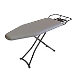 Planches à repasser robustes : cette planche à repasser est à l'abri des oscillations, épaissit les pieds en métal et la planche de grande taille, la conception des pieds verrouillés et les connexions solides et durables offrent une rigidité exceptionnelle lorsque la planche est utilisée. Bouclier en plastique antidérapant sur les jambes pour sécuriser votre sols des rayures et tenir au sol, matériau de haute qualité pour garder la durée de vie de l'unité pour les années à venir !