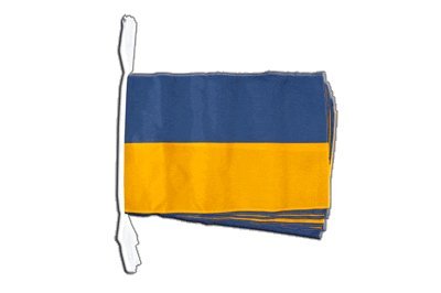 Guirlande Ukraine 8,9m Digni drapeau ukrainien banderole décoration extérieure jaune bleu