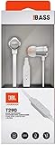 JBL Harman T290 Pure Bass Sound Sports Earbuds Wired 3,5mm Headphons - Silver
