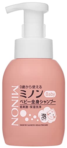 MINON Baby Systemic Shampooing 350mL pour nettoyer la peau fragile des nouveau-nés