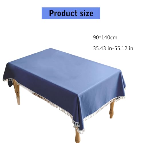 Nappe en coton et lin rectangulaire pour table de salle à manger - 5