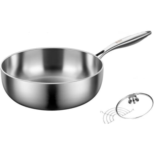 BQQB 316�X�e�����X �t���C�p�� �u�ߓ� �Ў�� �W�t�� �[�^ �ᕽ�� �ϋv�� �R�[�e�B���O�Ȃ� �����I�ɔS�����Ȃ� �d���F �u�ߕ��� IH���ΑΉ� �����ϐ� �ƒ�p �Ɩ��p ������ �V�����Ƃ̑��蕨 (26cm) [���s�A���i]