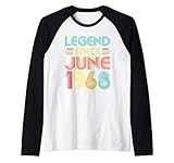 Photo Gallery legend since june 1968 54th birthday gifts idea 54 years old maglia con maniche raglan Photo Gallery legend since june 1968 54th birthday gifts idea 54 years old maglia con maniche raglan