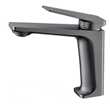 Mitigeur de salle de bain moderne gris - Robinet de lavabo et évier chaud froid