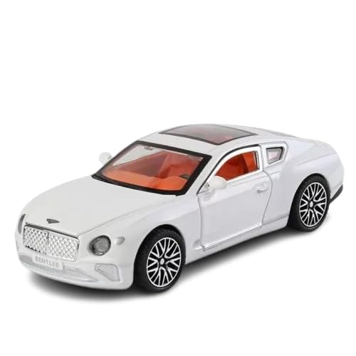 Image of Alokik Enterprise 1:32 Bentley Continental GT Diecast Metal Pull Back Car with 6 Openable Doors with Sound and Light Toy Decoration car Best Gift Toys for Kids 【White】
