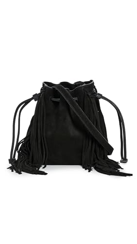 Madewell Women's The Drawstring Crossbody Bucket Bag in Suede