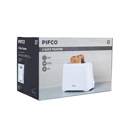 PIFCO® Essentials Toaster - Compact Design with 6 browning controls & Anti-Jam Function - Easy to Clean with Removable Crumbs Tray 700W - Image 8