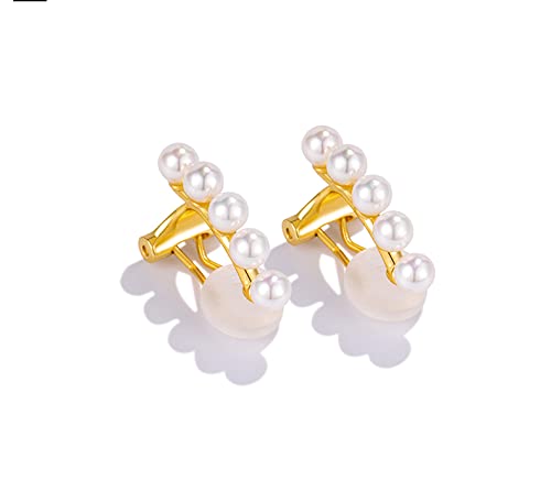Moepapa Pearl Clip On Earrings Non Pierced Clip Earrings Cuff Jewelry For Women #TOP2