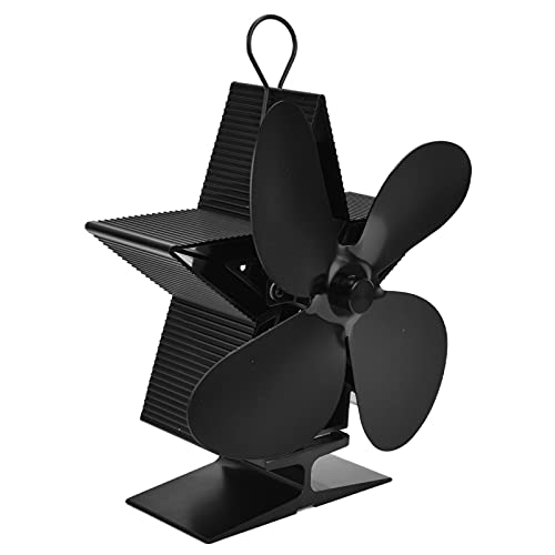 aqxreight 4 Ventilador de Chimenea con Módulo Termoeléctrico para una Circulación Eficiente en Silencio en Negro
