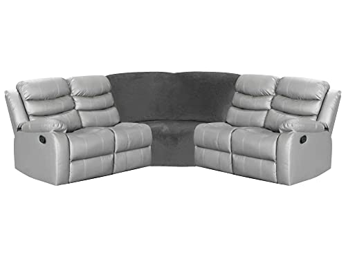 ULTICOR Corner Wedge Seat Cover for L Shape Recliner Couch (Dark Grey)
