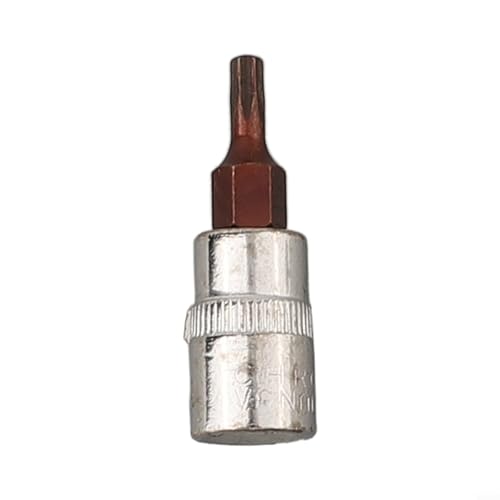Juego de llaves de vaso con puntas de destornillador Torx/4 pulgadas T8-T40, herramienta manual de acero al cromo vanadio para trabajos de reparación y uso en taller (para T15)