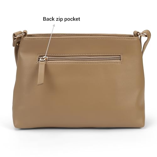 Image of Mochi Women Casual PU Soft Body Zipper closure Solid Sling Bag