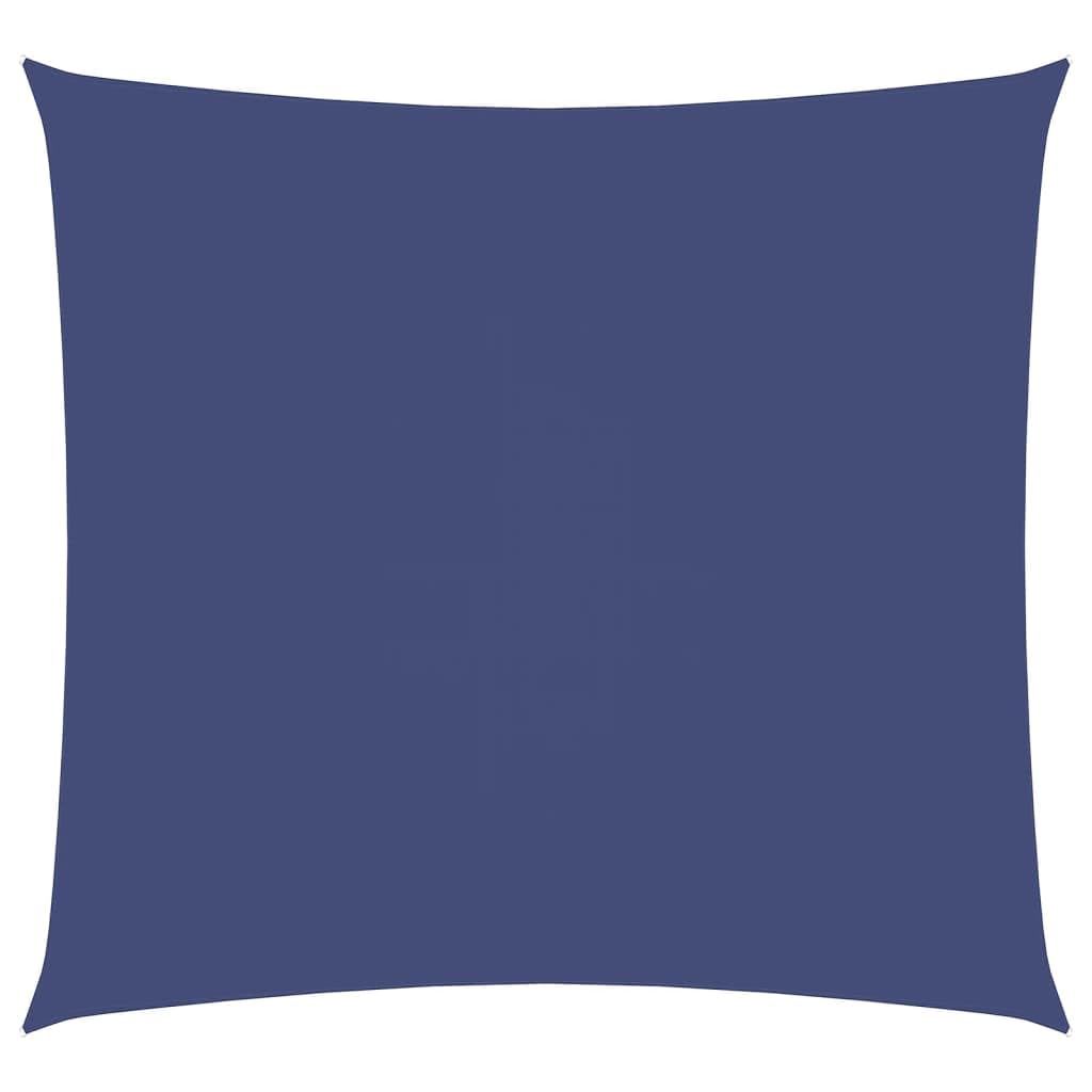 Voile d'ombrage bleu imperméable 7x7 m tissu Oxford anti-UV haute densité