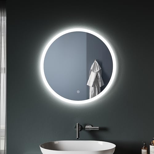 Runder LED Spiegel 60cm Mit Beleuchtung - Moderner Badezimmerspiegel