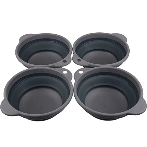 Regatta Pieghevole Scodella Set Misura Confezione 4 (Taglia unica) (Grigio Ebano)