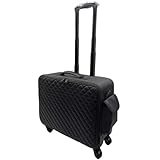 Maletín Profesional de Belleza, Maletas cosméticas universales con Ruedas(Black 2)