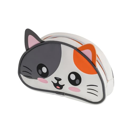 BRW Estojo Escolar PU 1 Ziper Best Friend Gato
