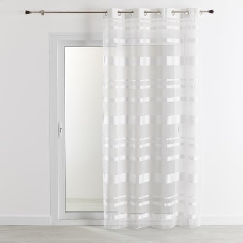 QABANE Voilage Rayures Horizontales