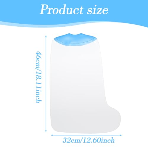COMNICO Duschschutz Fuß Wasserdichter Duschtasche für Verbandschutz und Gipsschutz Dichter Abdichtung Wiederverwendbare Duschverband Wundduschen für Bein, Fuß, Knöchel Wunde
