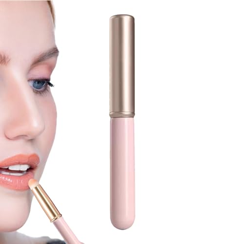 Pincel de labios para lápiz labial, aplicador de bálsamo labial | Pinceles para labios de precisión con aplicador de labios fáciles de usar | Cepillo exfoliante de labios multifuncional compacto para