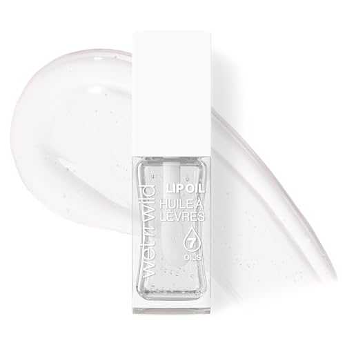 Wet n Wild Clear Lip Oil, Nutritivo y No Pegajoso Clear Lip Gloss Potenciado por 7 Aceites Naturales, Fórmula Ligera para Efecto de Brillo Espejo, Crystal Ball